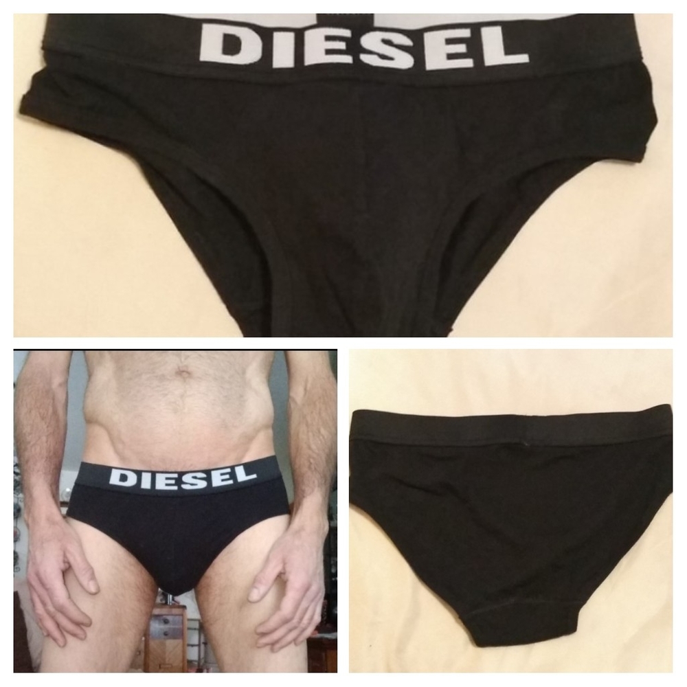 Men's DIESEL briefs size Small black/white